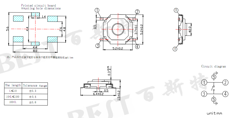 輕觸開關(guān)TS-1187C