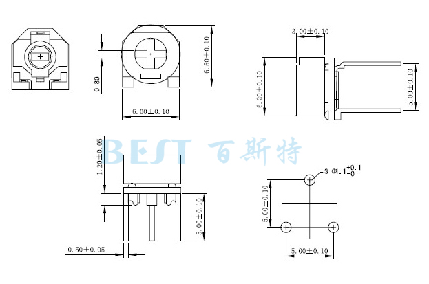 陶瓷可調電阻RM065G-V5