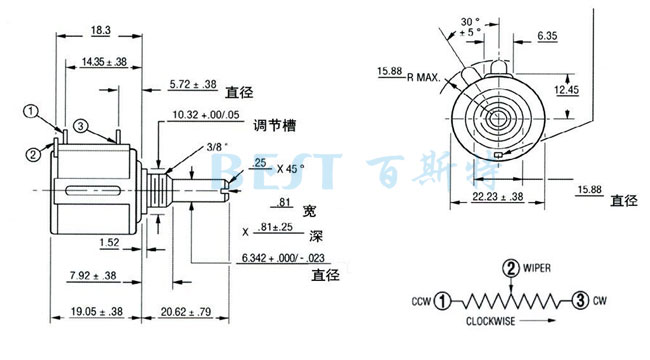 精密電位器3540