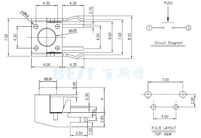 輕觸開關TS-1109F